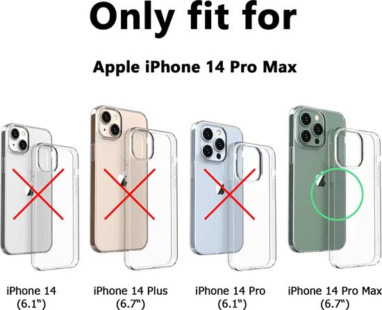 Apple iPhone 14 Pro Max Hoesje - Transparant - Anti-Shock Back Cover