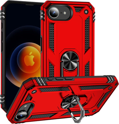 Apple iPhone 17e Hoesje - Rood - Armor Kickstand Back Cover