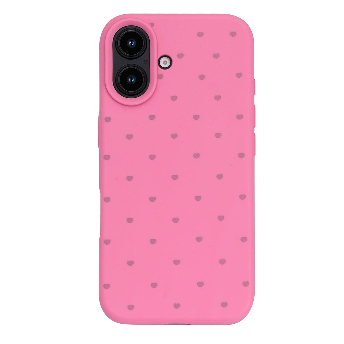 Apple iPhone 16 Plus Case - Neon Pink - Hearts Back Cover