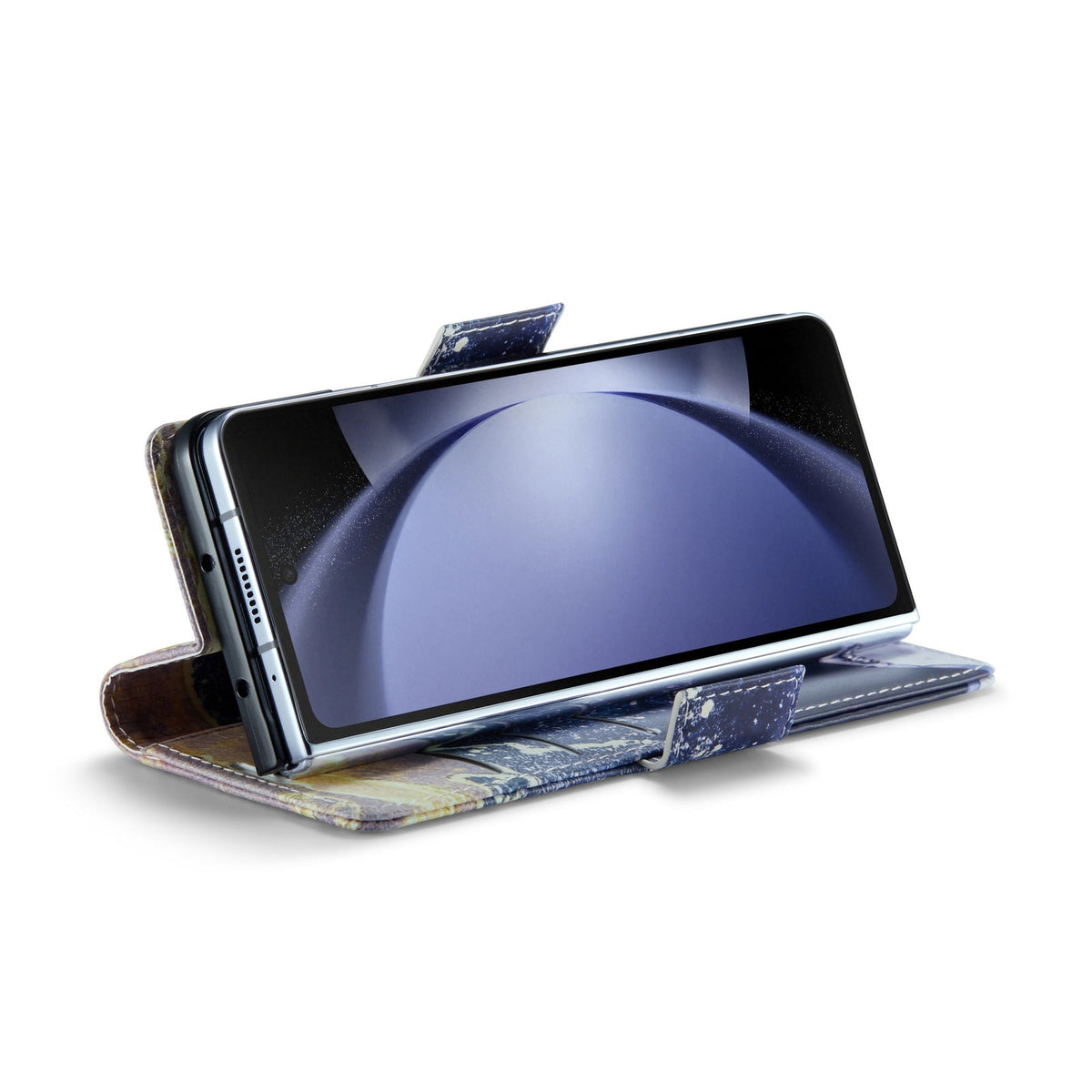 Samsung Galaxy Z Fold 5 Hoesje - Blue Sodalite - Marmer Bookcase