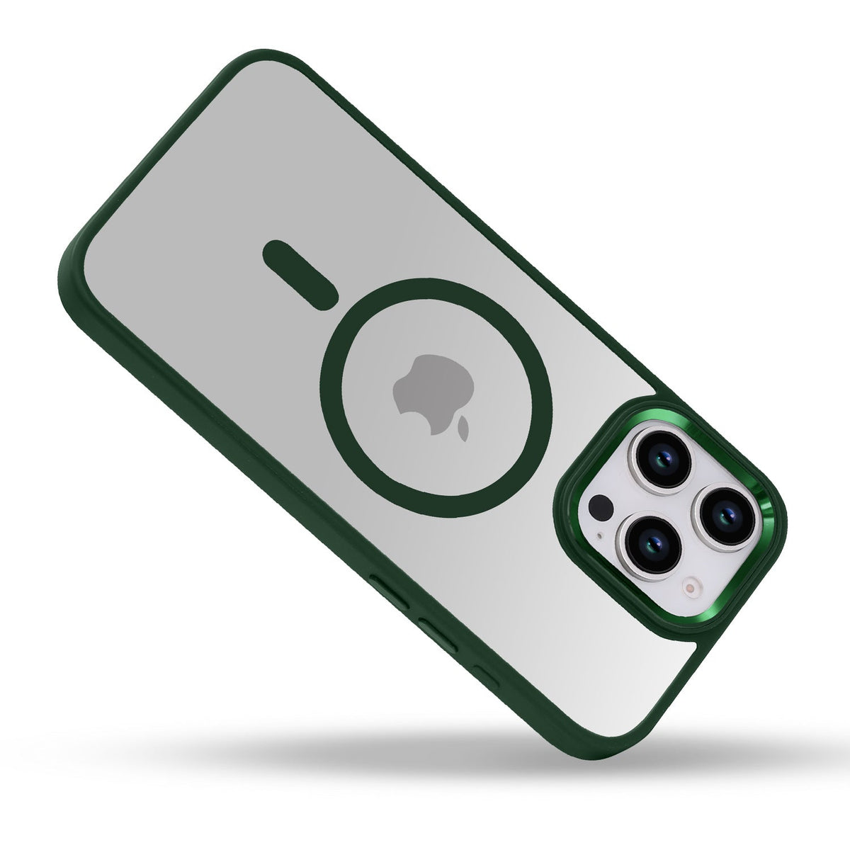 Apple iPhone 16 Pro Max Hoesje - Groen - Bumper MagSafe Back Cover