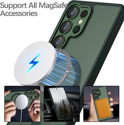 Samsung Galaxy S26 Ultra Hoesje - Groen - Matte Armor MagSafe Back Cover