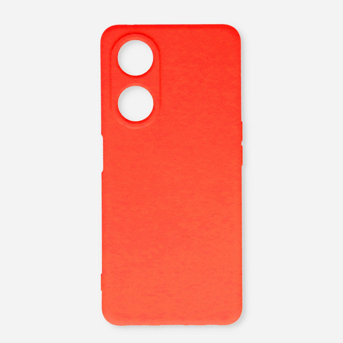 Oppo A58 Hoesje - Rood - Siliconen Back Cover met Telefoonkoord