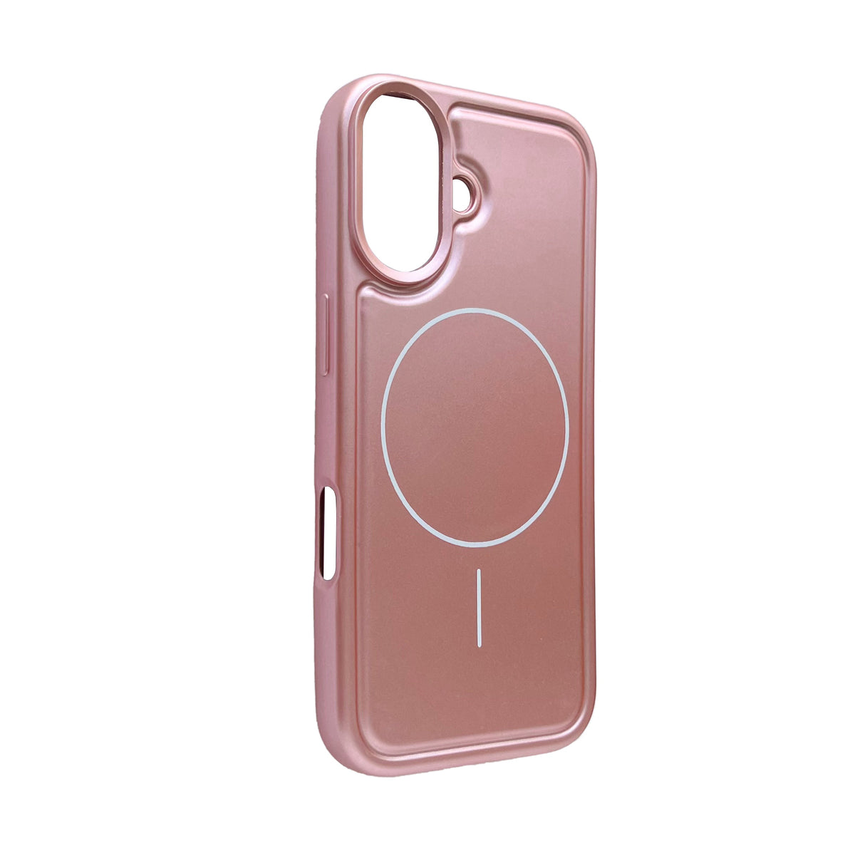 Apple iPhone 17 Hoesje - Metallic Roze - Matte Siliconen MagSafe Back Cover