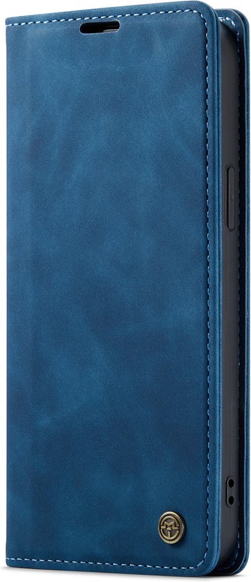 Apple iPhone 14 Plus Hülle - Navy Blue - Schlanke Klapphülle mit Kartenfach
