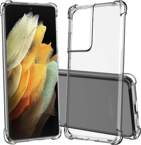Samsung Galaxy S21 Ultra Hoesje - Transparant - Anti-Shock Back Cover