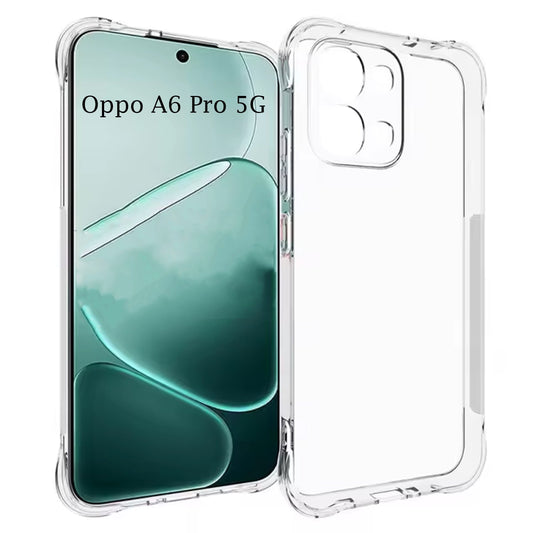 Oppo A6 Pro 5G Hoesje - Transparant - Anti-Shock Back Cover