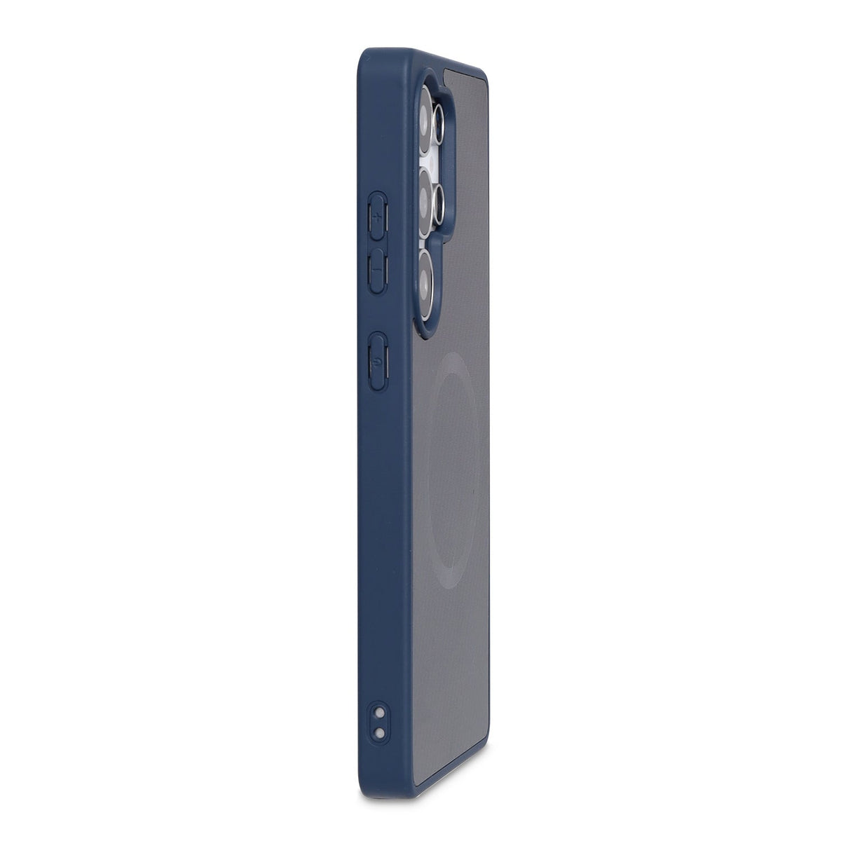 Samsung Galaxy S23 Ultra Hoesje - Blauw - Carbon MagSafe Back Cover