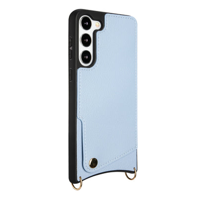 Samsung Galaxy S23 Hoesje - Bandje - Blauw Back Cover