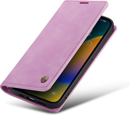Apple iPhone 14 Pro Max Hoesje - Pastel Lila - Dunne Bookcase