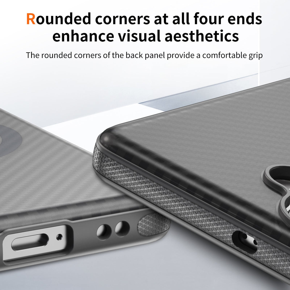 Samsung Galaxy S26 Plus Hoesje - Grijs - Carbon MagSafe Back Cover