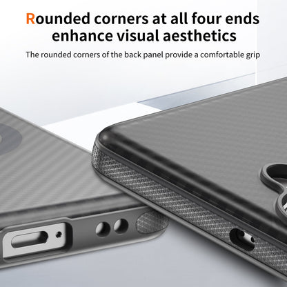 Samsung Galaxy S26 Hoesje - Grijs - Carbon MagSafe Back Cover