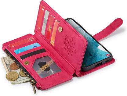 Samsung Galaxy S23 Hoesje - Royal Fuchsia - Luxe Bookcase met Rits