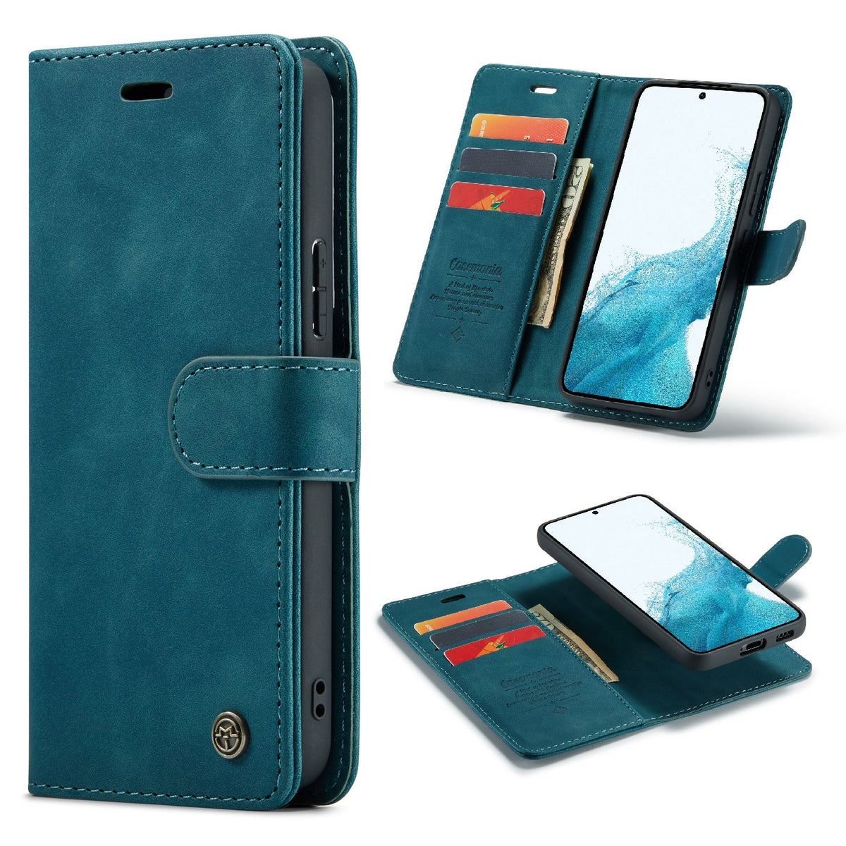 Samsung Galaxy S25 FE Hoesje - Emerald Green - 2 in 1 Bookcase