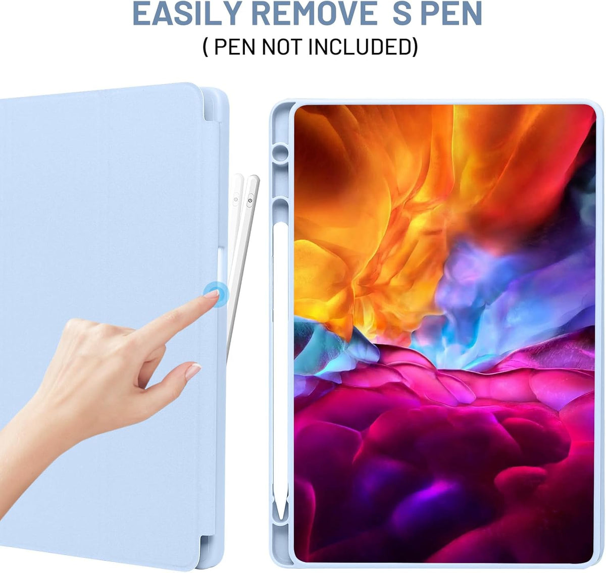 Samsung Galaxy Tab A11 Plus Tablet Case - Light Blue - Smart Cover