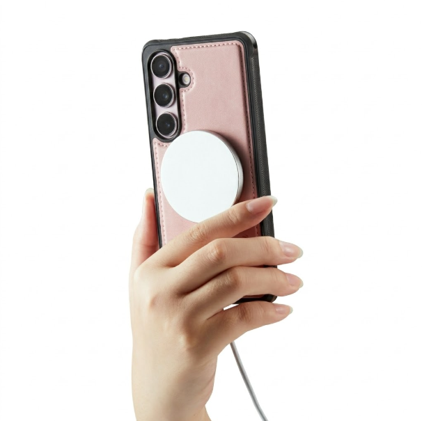 Samsung Galaxy A15 Hoesje - Pale Pink - Kunstlederen Back Cover