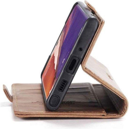 Samsung Galaxy Note20 Hoesje - Sienna Brown - Dunne Bookcase