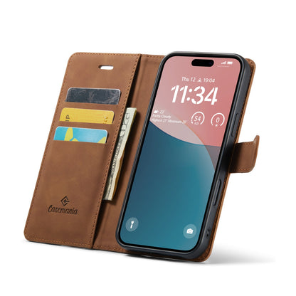 Apple iPhone 16 Plus Hoesje - Sienna Brown - 2 in 1 Bookcase