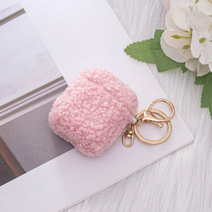 Apple AirPods 2 / 1 Hoesje - Teddy Furr - Roze