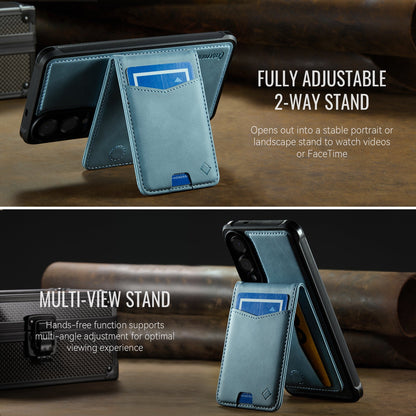 Samsung Galaxy S25 Edge Hoesje - Aqua Blue - Back Cover met Pasjeshouder