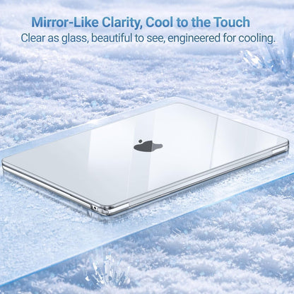 Apple MacBook Air M5/M4/M3/M2 (15-inch) - Transparant - Laptop Hardcase Cover met Ventilatie-openingen