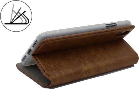 Samsung Galaxy Note 10 Hoesje - Bruin - Luxe Kunstlederen Portemonnee Bookcase