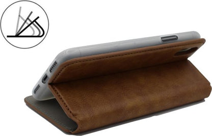 Samsung Galaxy S20 Ultra Hoesje - Bruin - Luxe Kunstlederen Portemonnee Bookcase