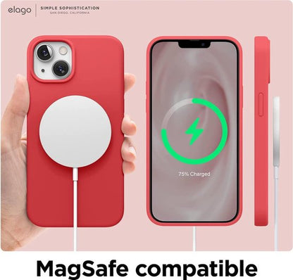 Apple iPhone 13 Hoesje - Rood - Siliconen Back Cover