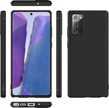 Samsung Galaxy Note20 Hoesje - Zwart - Siliconen Back Cover