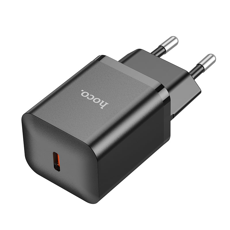 Chargeur rapide USB-C Hoco 20W avec câble USB-C 3 m - Noir