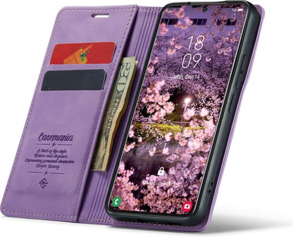 Samsung Galaxy S22 Hoesje - Bright Lila - Dunne Bookcase