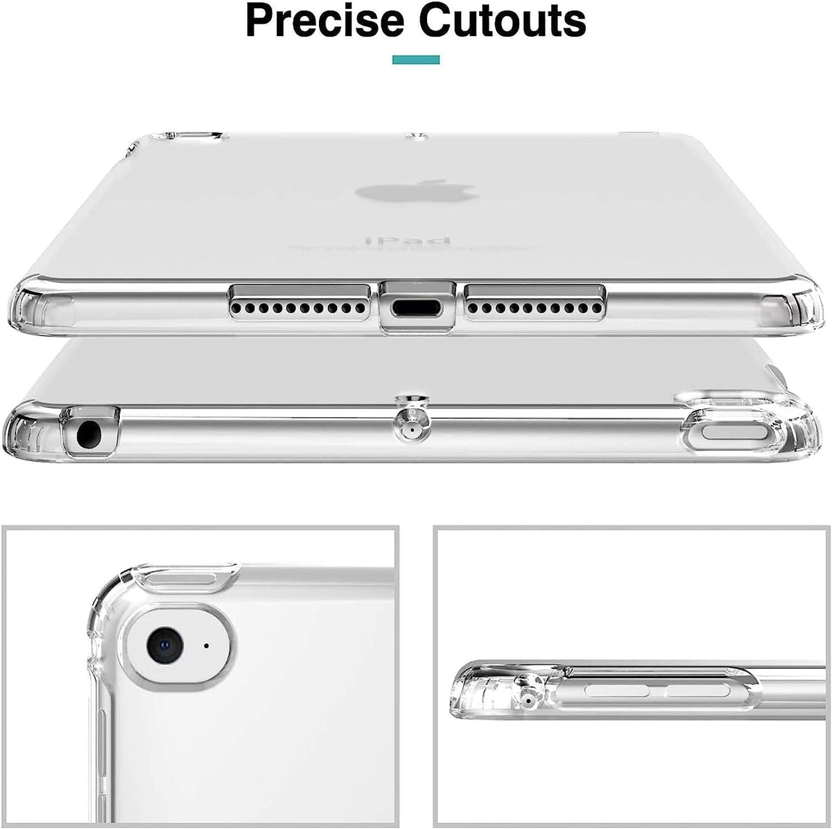 Apple iPad 7 10.2 (2019) Tablethoes - Transparant - Anti-Shock Hybrid Back Cover