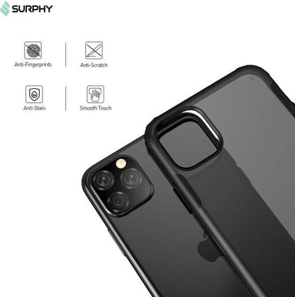 Apple iPhone 11 Pro Max Hoesje - Zwart - Anti-Slip Back Cover