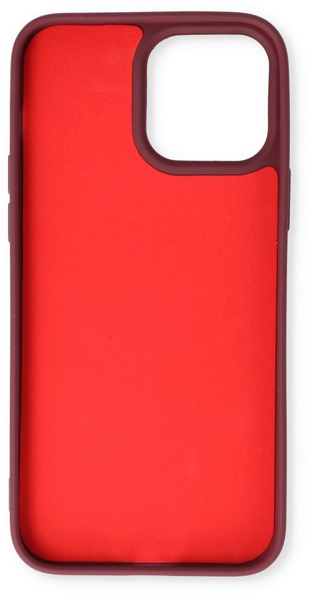 Apple iPhone 13 Pro Hoesje - Bordeau - Siliconen MagSafe Back Cover