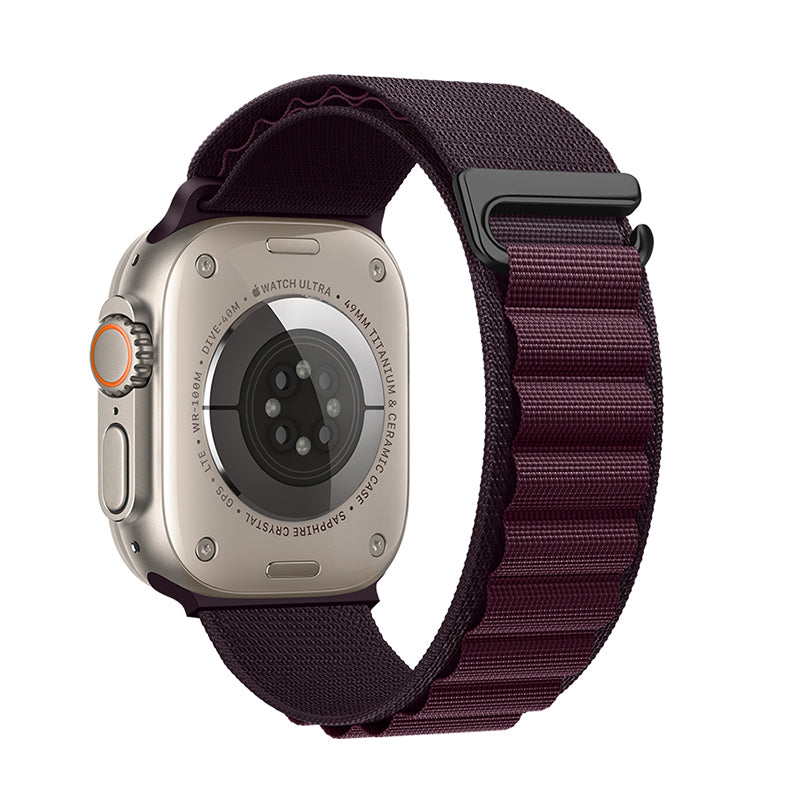 Apple Watch Bandje 38/40/41/42 mm - Hoco Climbing WA20 Nylon - Bordeaux