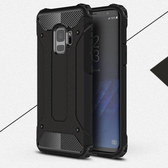 Samsung Galaxy S9 Hoesje - Zwart - Armor Back Cover