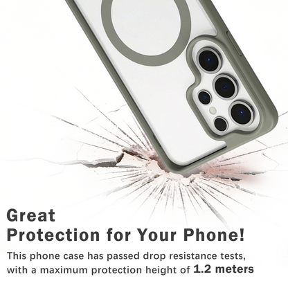 Samsung Galaxy S26 Case - Grey - Magnetic Bumper MagSafe Back Cover