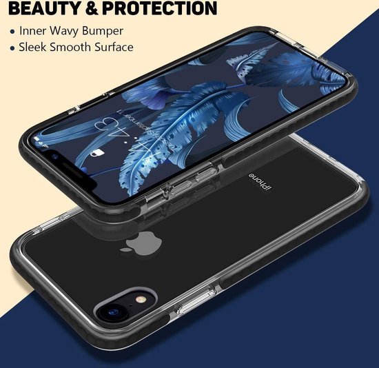 Apple iPhone XR Hoesje - Zwart - Armor Anti-Shock Back Cover
