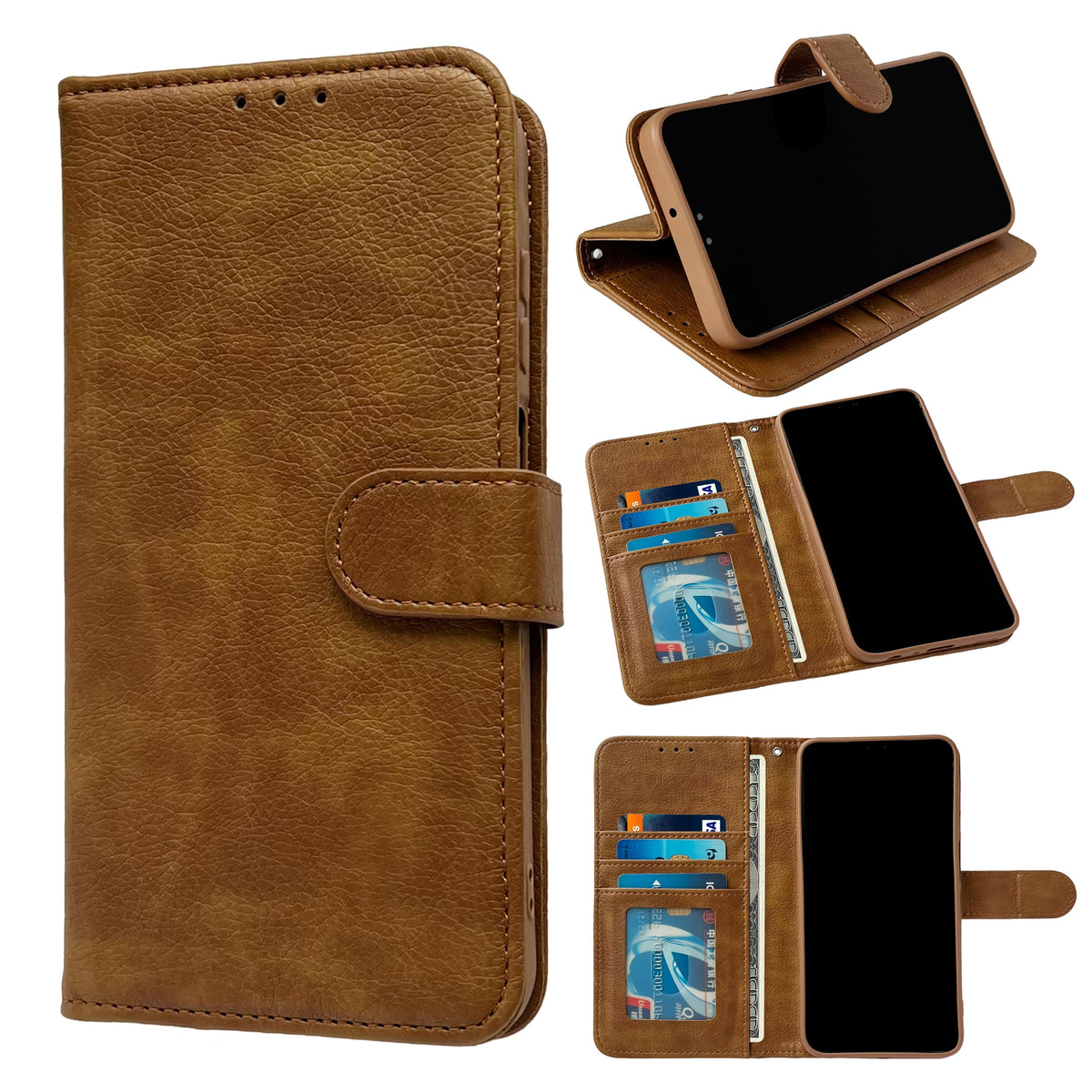 Samsung Galaxy S25 Ultra Hoesje - Bruin - Luxe Bookcase