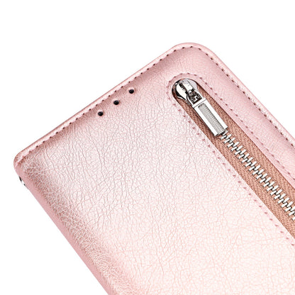 Samsung Galaxy S25 Ultra Hoesje - Rosegoud - Luxe Bookcase met Rits