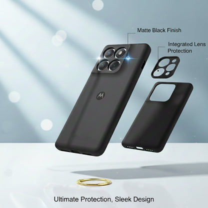 Motorola Moto G77 Hoesje - Zwart - Siliconen Back Cover