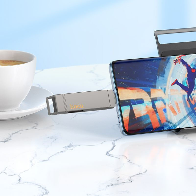 Hoco Blitzschneller 2-in-1 USB-Stick 64GB - USB-C & High-Speed USB 3.0 Flash Drive