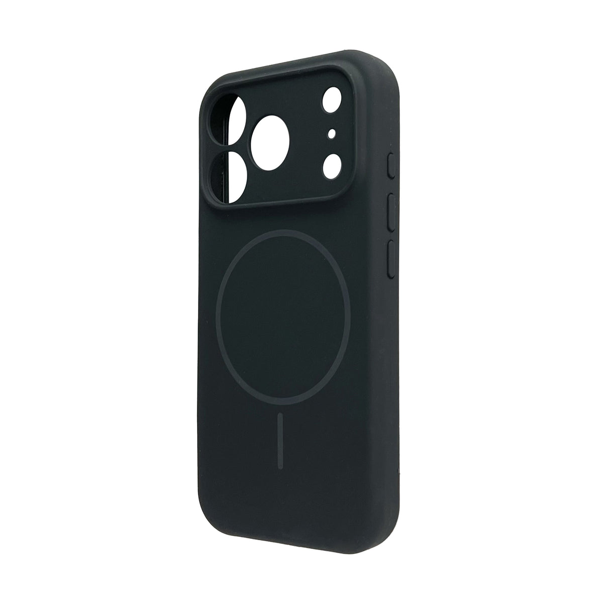 Apple iPhone 18 Pro Case - Black - Soft Liquid Silicone MagSafe Back Cover