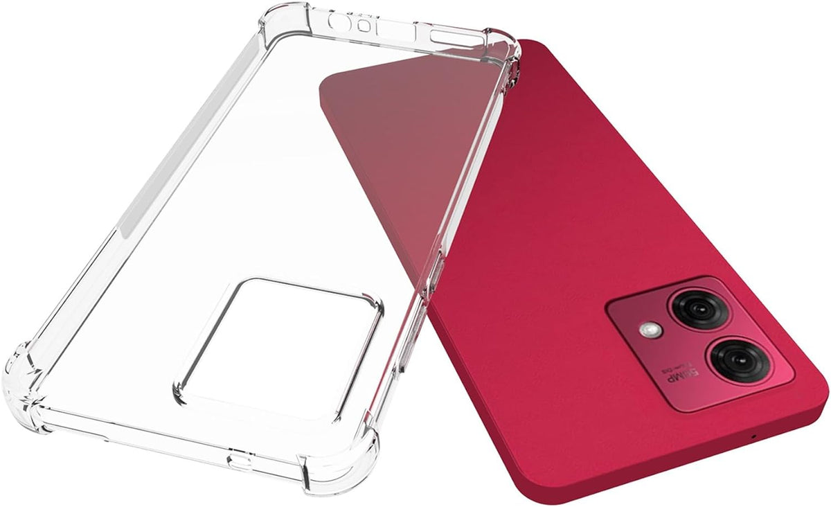 Motorola Moto G84 Hoesje - Transparant - Anti-Shock Hybrid Back Cover