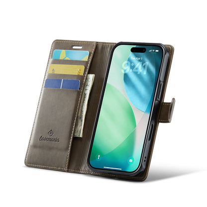 Apple iPhone Air Case - Mahogany Brown - Luxury 2-in-1 MagSafe Wallet Case