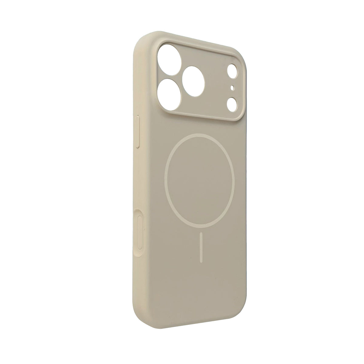 Coque Apple iPhone 18 Pro Max - Sable Beige - Étui arrière en silicone liquide souple MagSafe