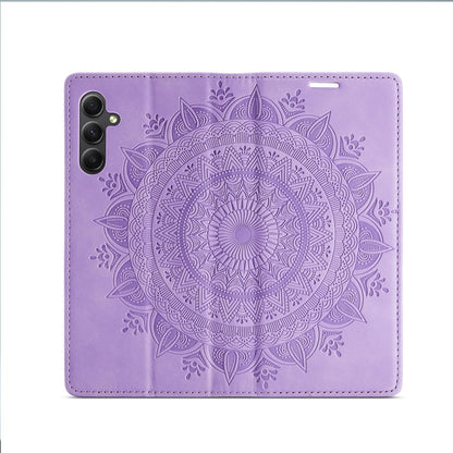 Samsung Galaxy A15 5G Case - Bright Lila - Mandala Thin Wallet Case