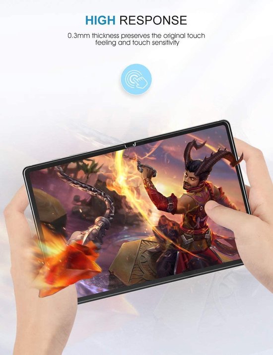 Samsung Galaxy Tab S7+ / S7 FE Schutzfolie - Full Cover - 2 Stück