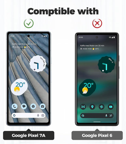 Google Pixel 7A Hülle - Transparent - Silikon-Backcover mit Handykette