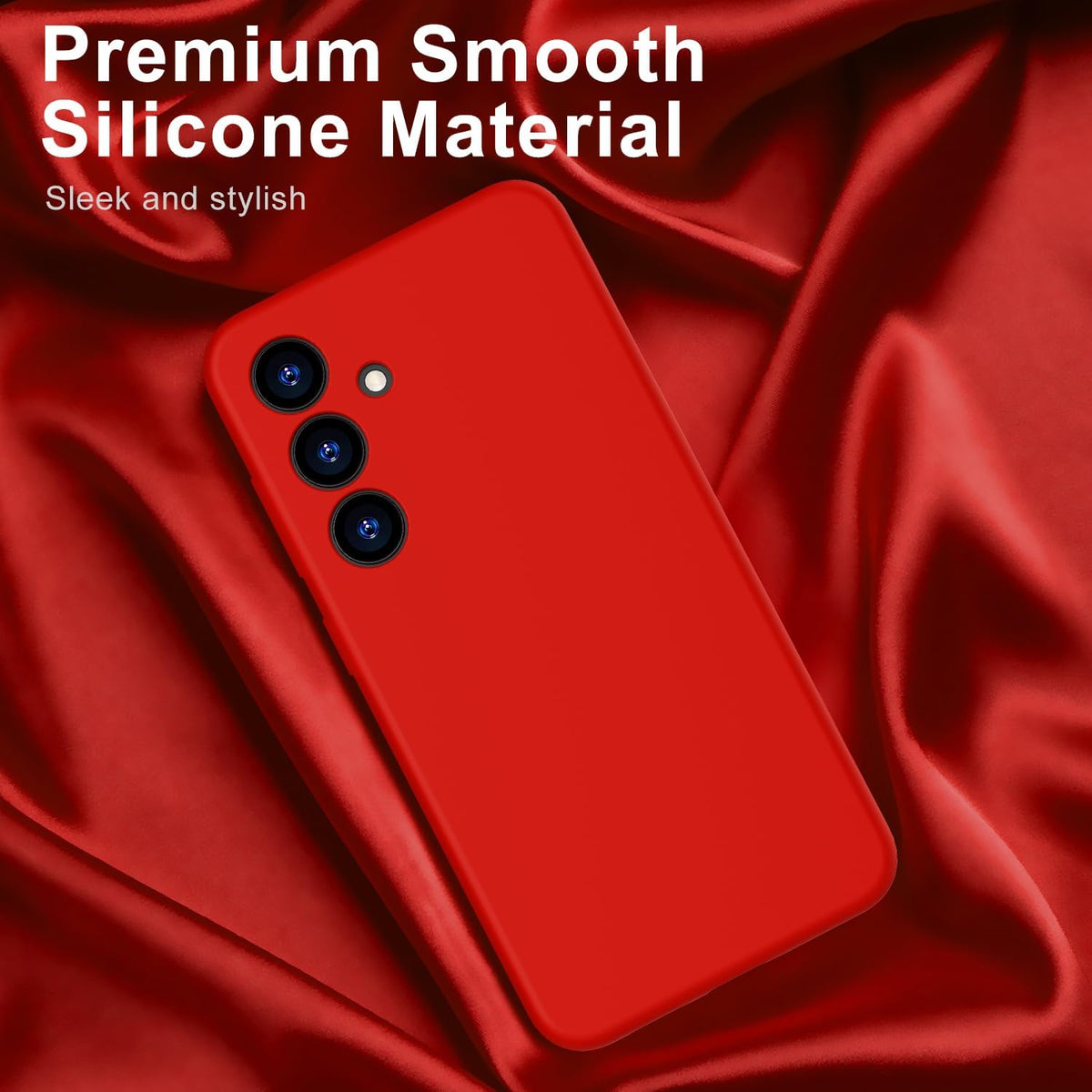 Samsung Galaxy S25 Plus Hoesje - Rood - Liquid Siliconen Back Cover
